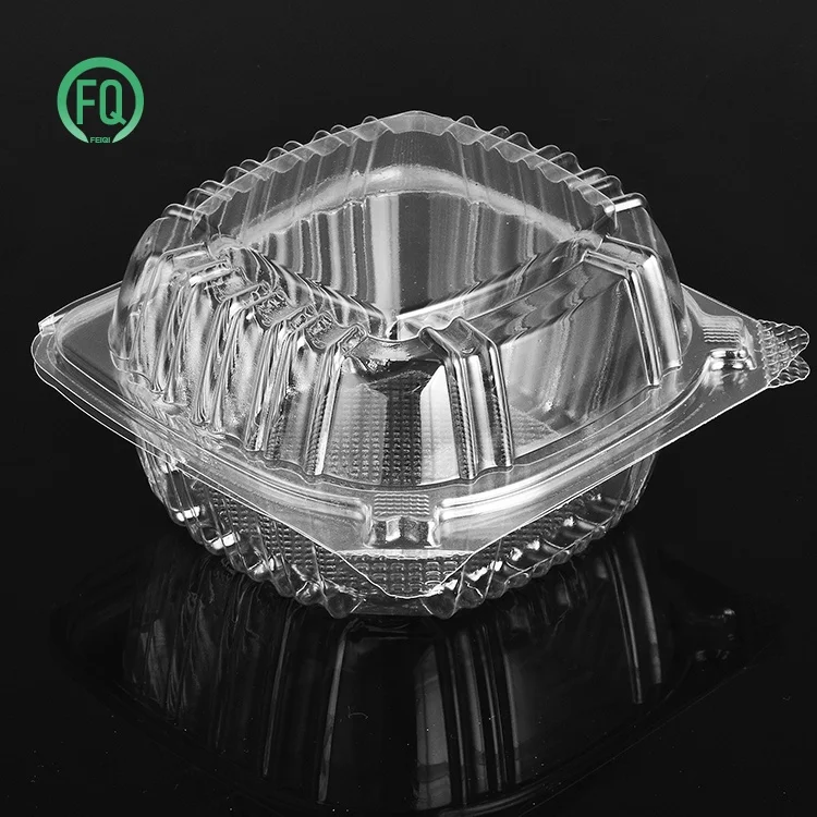 Manufacture Transparent Blister Fruit Box Packaging Clamshell BOPS Disposable Plastic Fast Food Takeaway Container