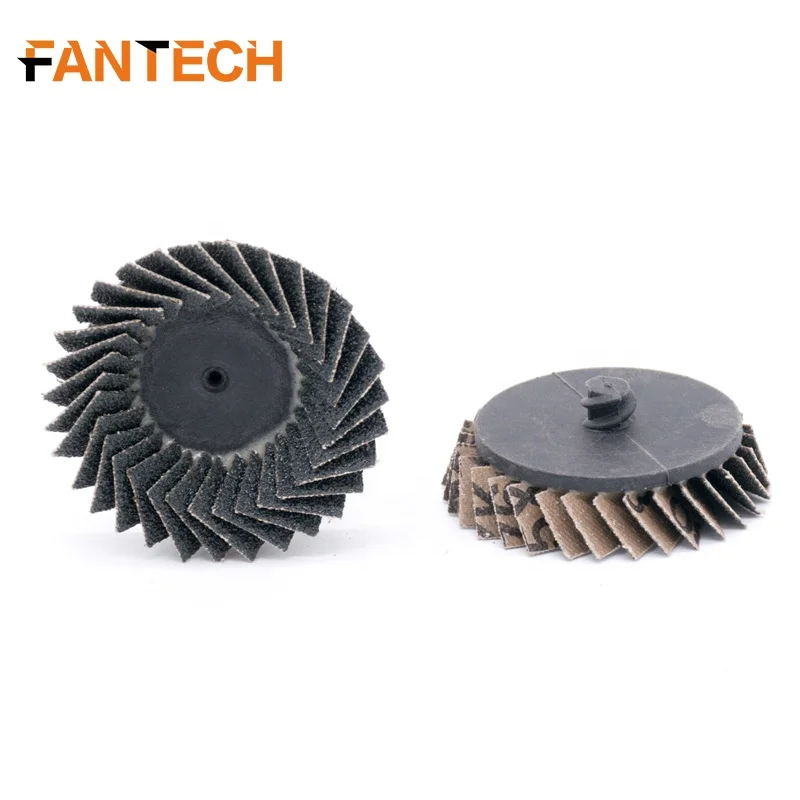 Fantech Type R 2 Inch 50mm  Zirconia Quick change mini flap disc flap wheels for grinding and polishing small area