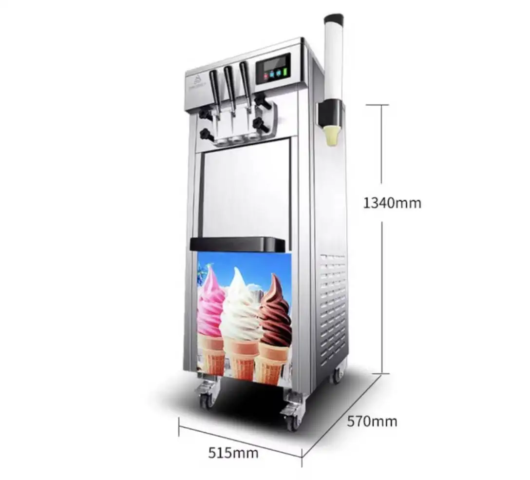 RB-818 Soft Ice 3 flavor Ice Cream Vending Device