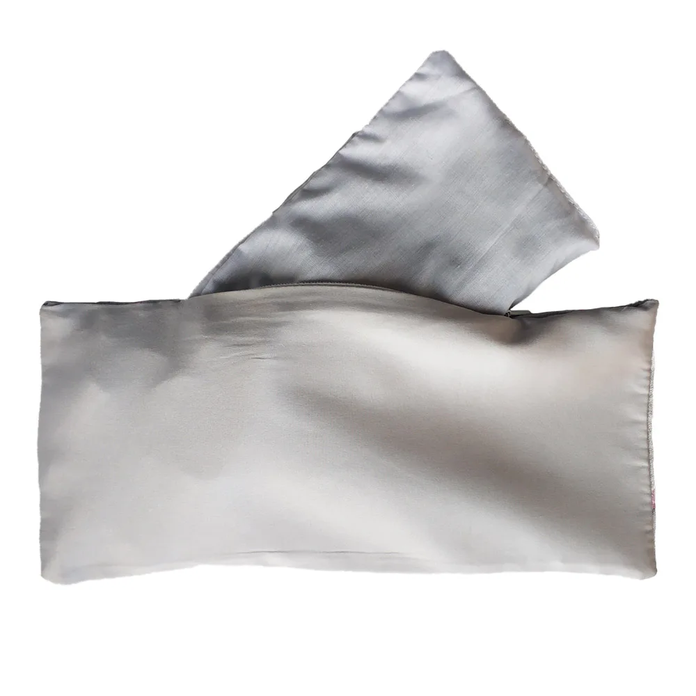 Velvet Lavender Buckwheat Removable Washable Microwave Warm Yoga Eye Pillow with Inner Pack
