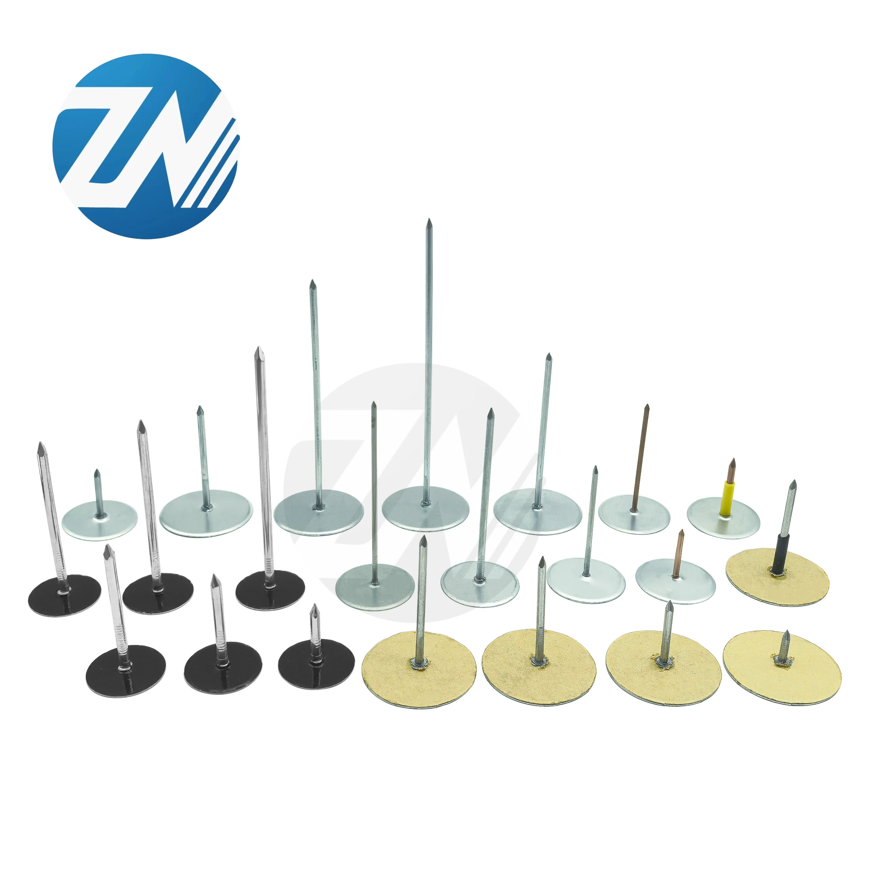 Superior Quality Customized Cup Head Insulation Pin Smooth Shank Type Checkered Head Style Grease Duct Steel Sheet Good Price