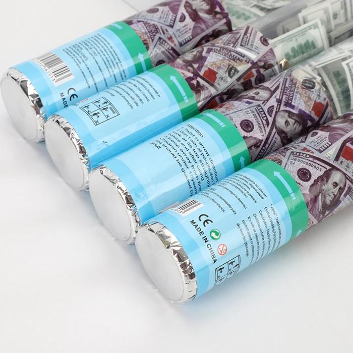 Party popper new design paper money dollar confetti cannon