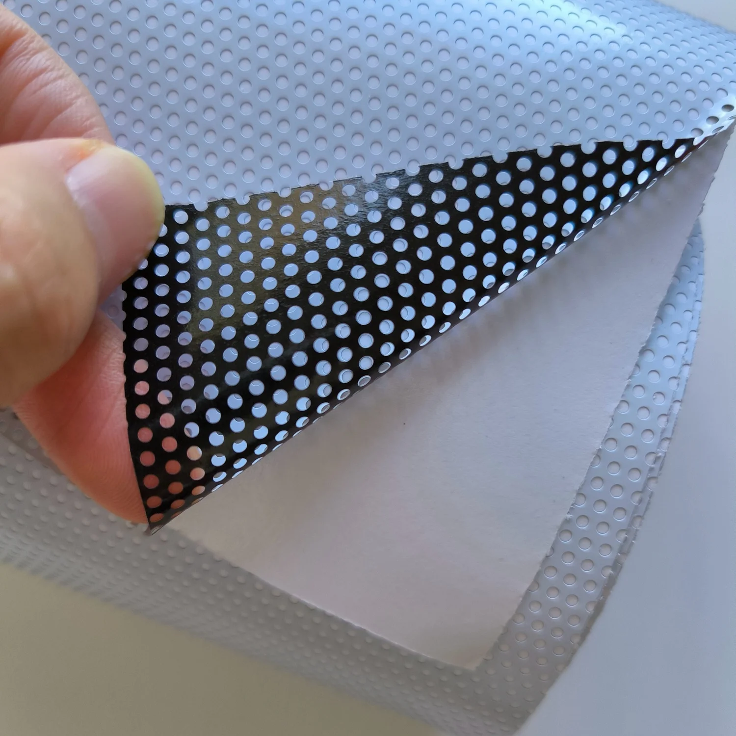 JoySign PVC vinyl sticker  Perforated film 120g 140g one way vision