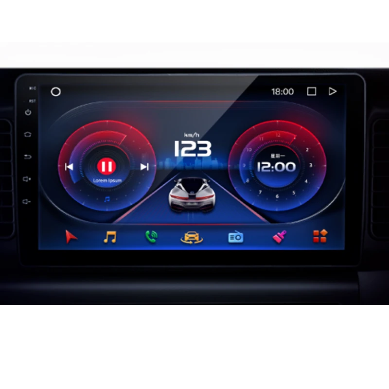 DW 4754 10 Inch AHD Double Din Screen Android Car Wifi Radio Carplay Dsp Gps Navigation Android Player Car Stereo System