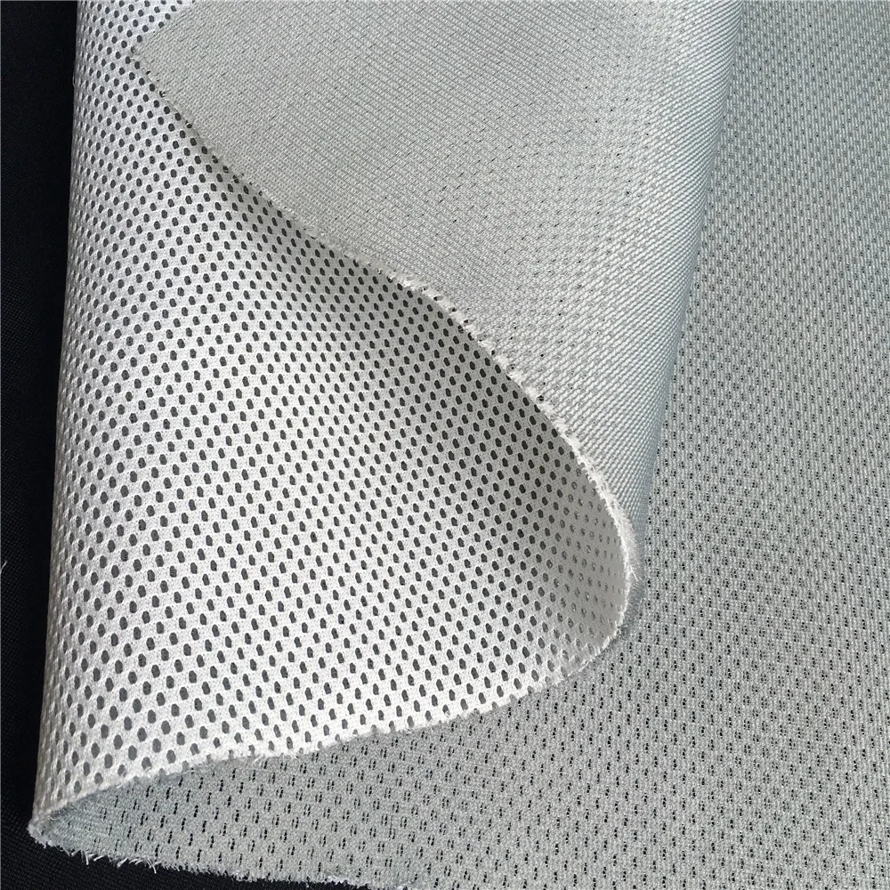 3mm thin 3D mesh fabric with antislip fabric  hometextile