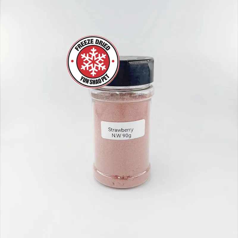 Freeze Dried powder for pet vegan food vegetables & fruits powder spinach flavor  pet treats for dogs and cats with LOW MOQ