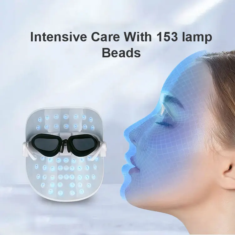 Skin Rejuvenation PDT Wrinkle Remover Neck Red Light Therapy Beauty 7 Color Blue Red Led Light Therapy Facial Face Mask