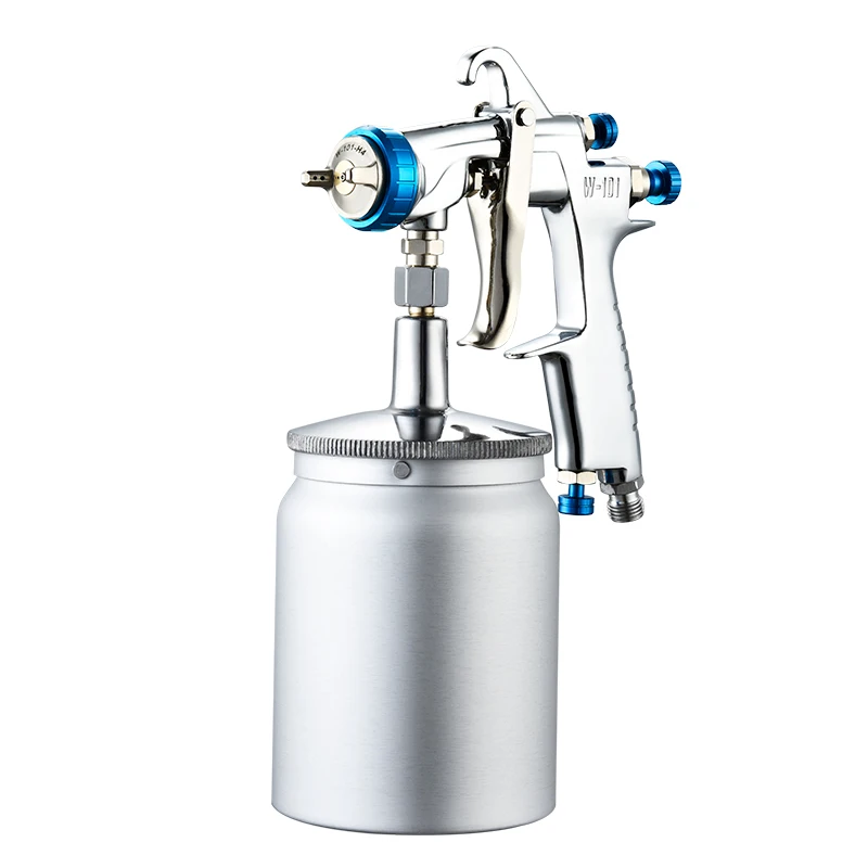 WZAUTO Blue W-101 Auto Spray Paint Gun Refinishing Air Pneumatic Car Paint Spray Gun Power Spray gun