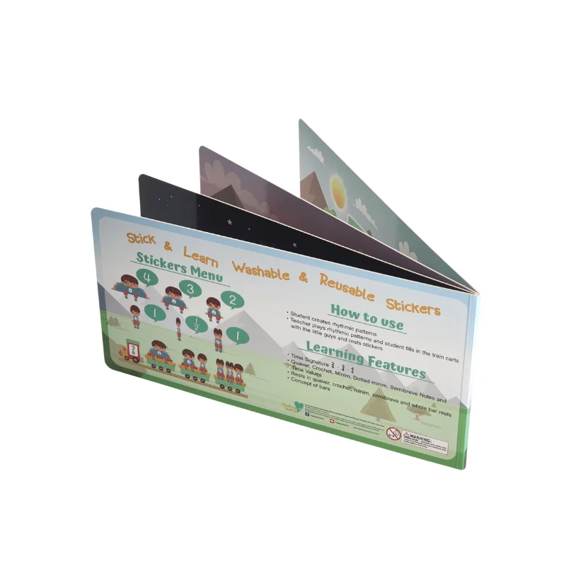 Wholesale Professional Custom Full Color CMYK Printing Custom Board Book Printing for Kid