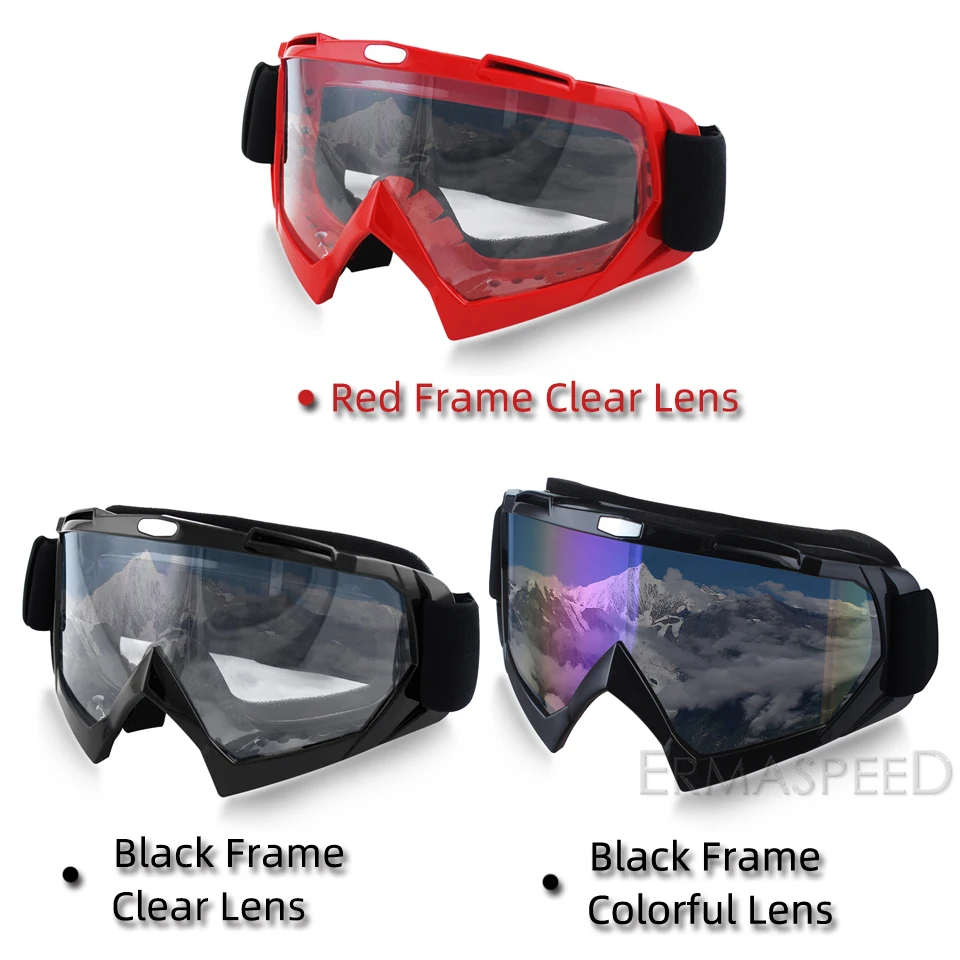 Motocross Goggles Helmet Steampunk  Windproof Ski MX Goggles Motocross Dirt Bike Scooter Men Eyewear Motorcycle Glasses