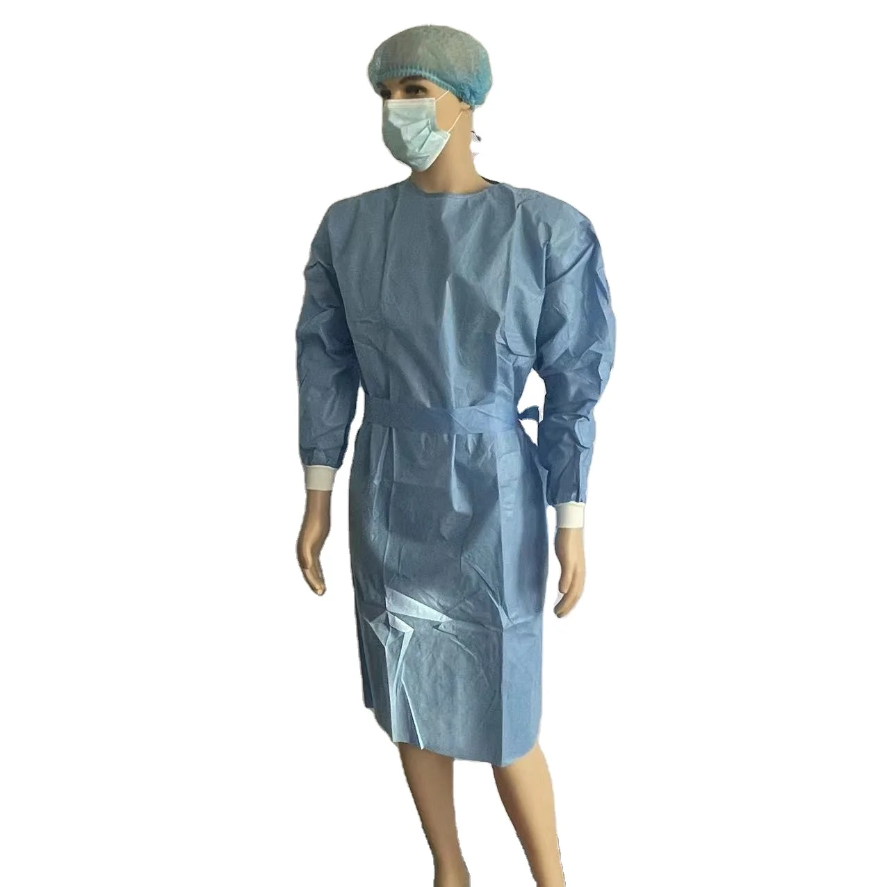 High quality Beautiful surgical gown level 1 PP+PE AAMI isolation gown protect clothing export