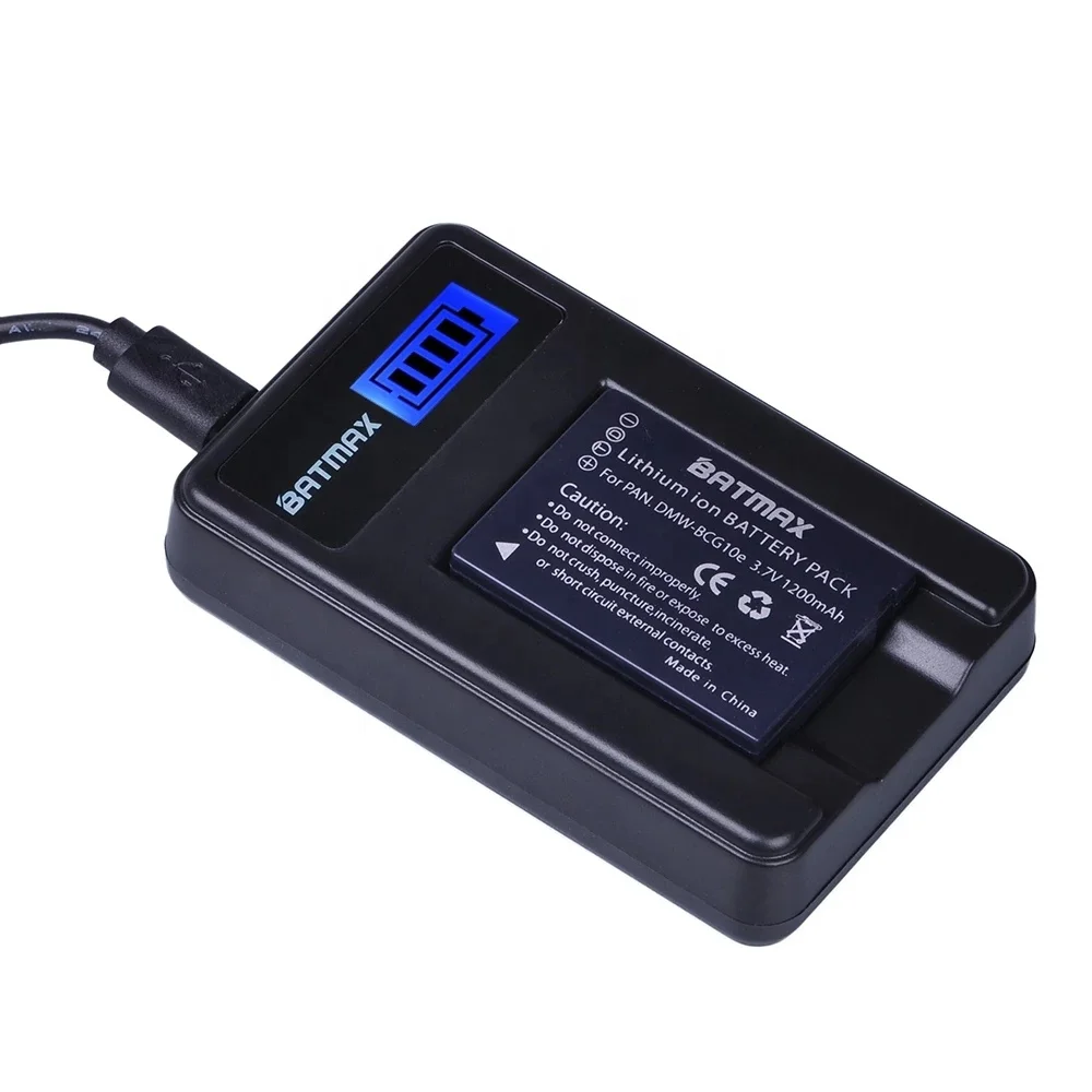 DMW-BCG10 DMW BCG10 DMWBCG10 BCG10e BP-DC7 BPDC7 LCD USB Single Charger for Panasonic Lumix DMC-ZS1 DMC-ZS3 DMC-ZS5 DMC-ZS6