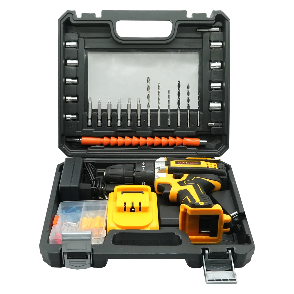 21v cordless drill machine impact  power tool set hammer drill set