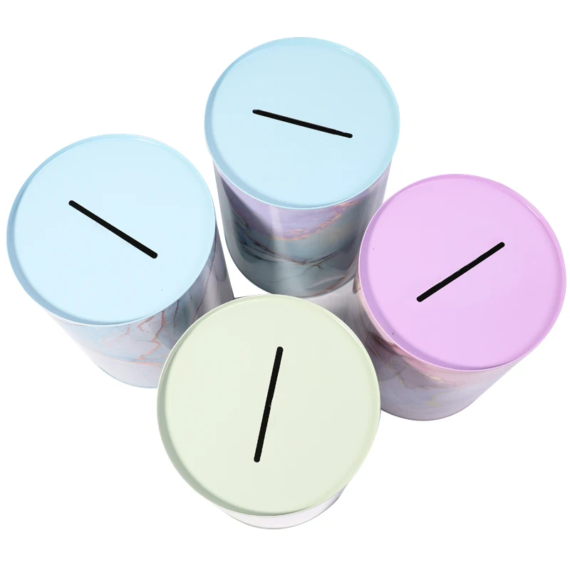 Money saving box ins Marbling seal  piggy bank wedding safe coin collection organizer box for kids gift