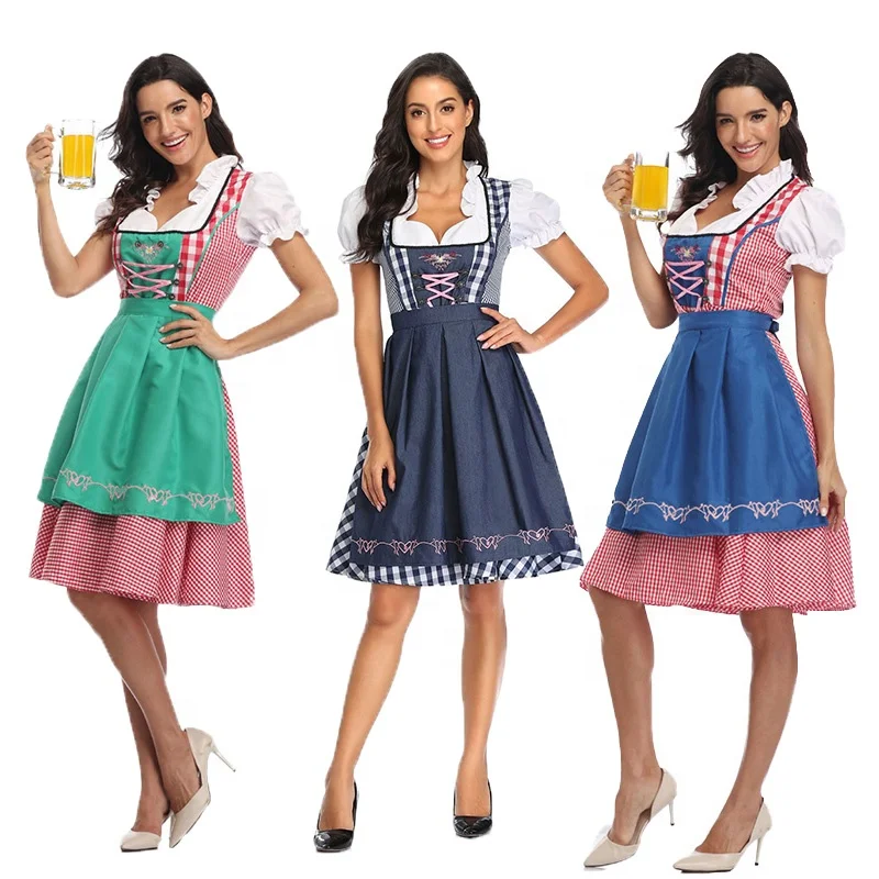 2023 Hot Sale Oktoberfest Costume Germany Traditional Bavarian National Dress Maid Dress Cosplay Costume