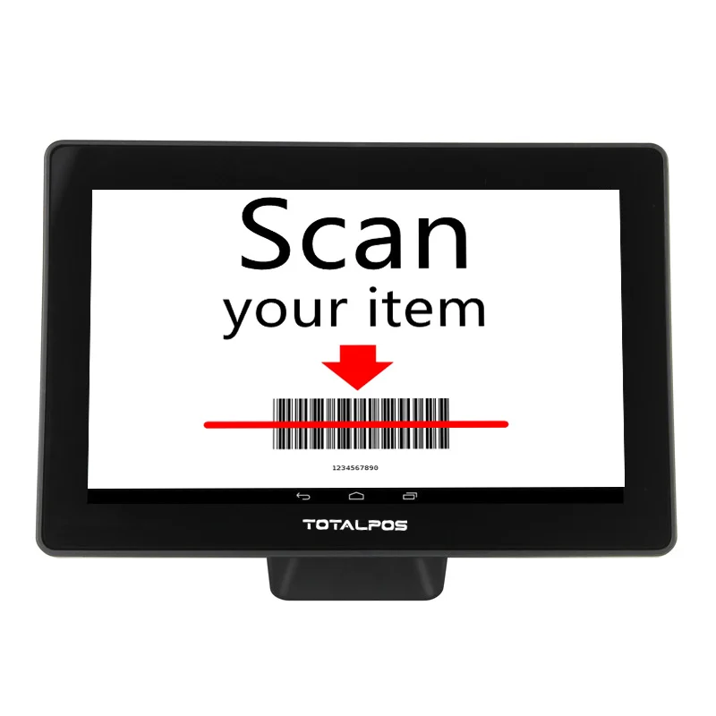 10 1 дюймовый 1280*800p Windows Android планшет pos терминал 2d сканер штрих-кода проверка цены для