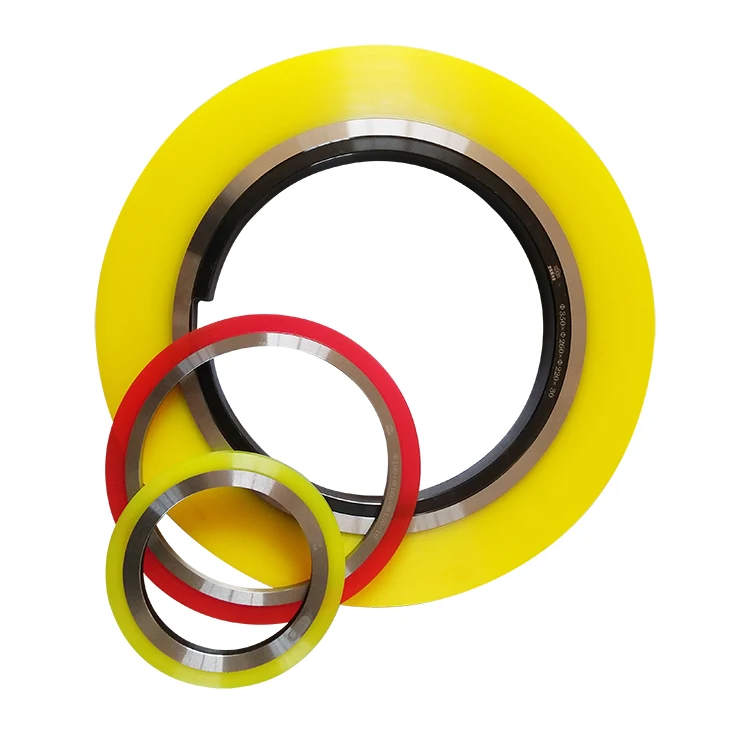 
High precision circular rubber spacer bonded stripper rings for slitting parts 
