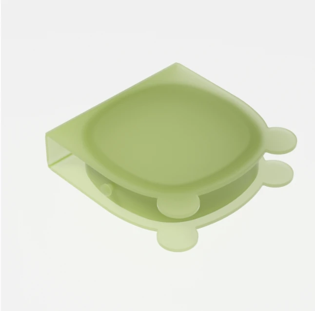 BPA phthalates free Dishwasher Safe toddler plates silicone kids dining soup plate with lid silicone baby dishes