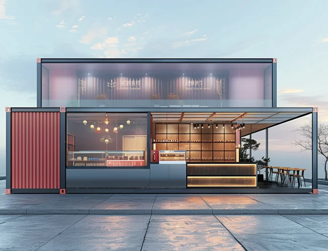 Outdoor scenic spot ticketing container kiosk mobile milk tea coffee ice cream Netroots card square kiosks