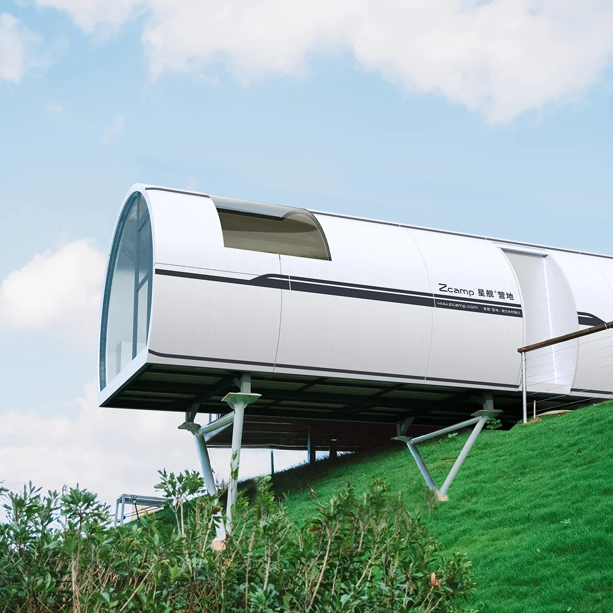 Zcamp C5 Customized Easy Assemble Camping Hotel Resort Modern House Modular Prefab House Capsule Home with Kitchen and Bathroom