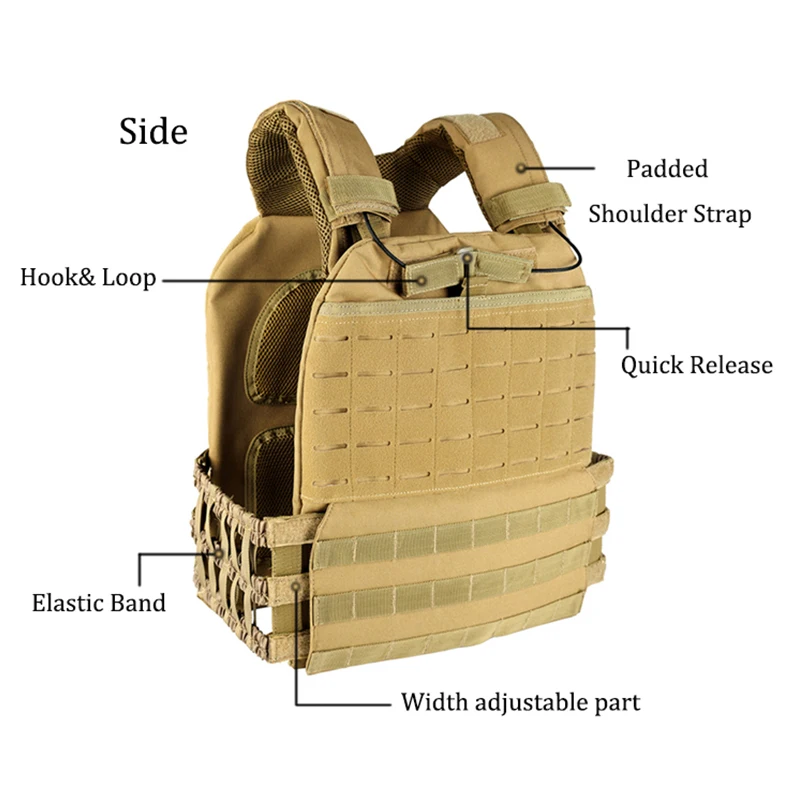 LHI Waterproof Oxford Police Equipment Bulletproof Military Plate Carrier Tactical Bullet Proof Vest For Sale