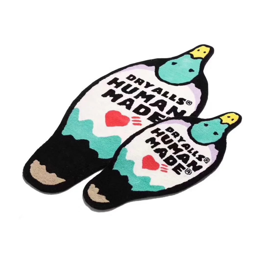 Creative Animal Duck Carpet Custom Human Made Handmade Rug