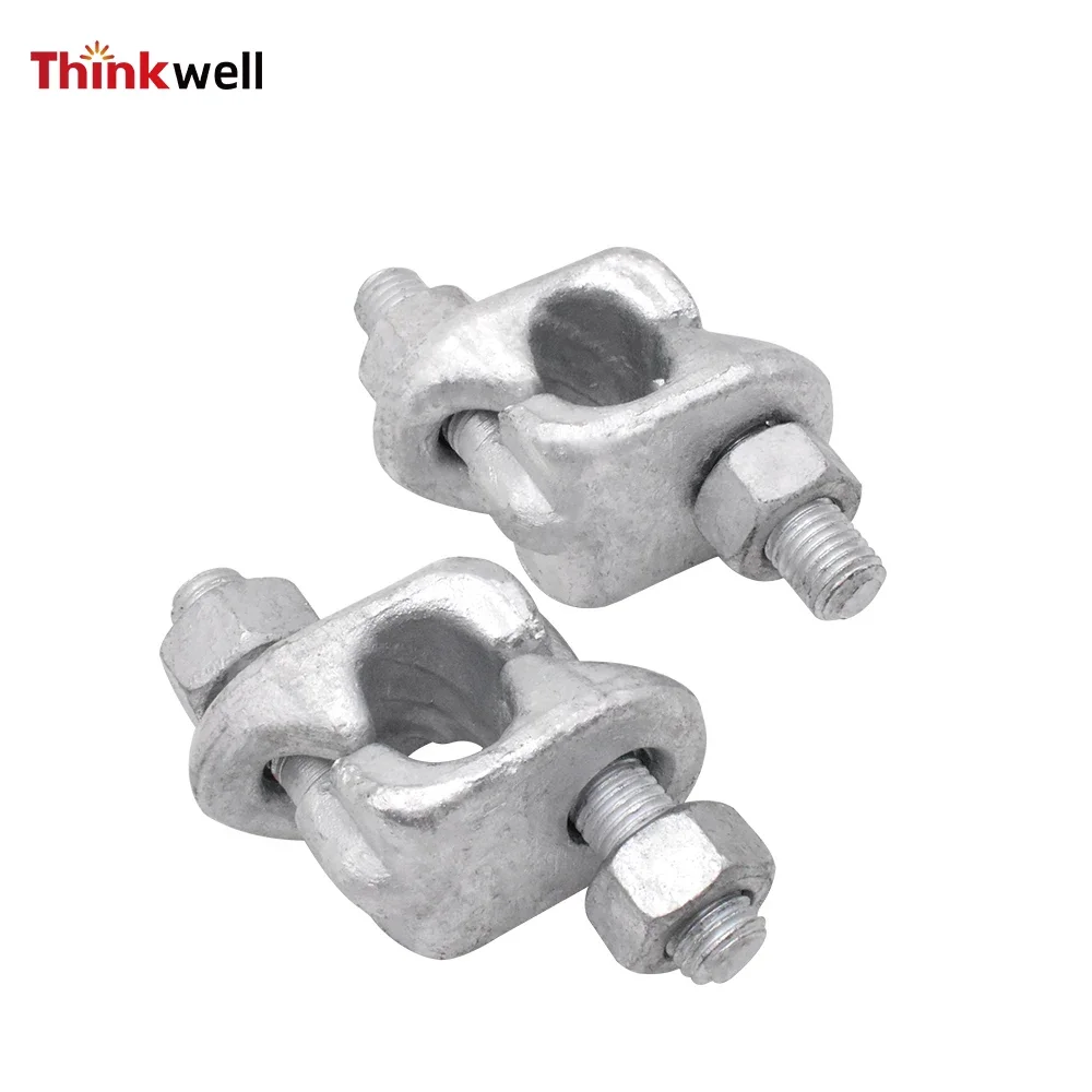 Thinkwell Hot Dip Galvanized Carbon Steel Fist Grip Wire Rope Clip