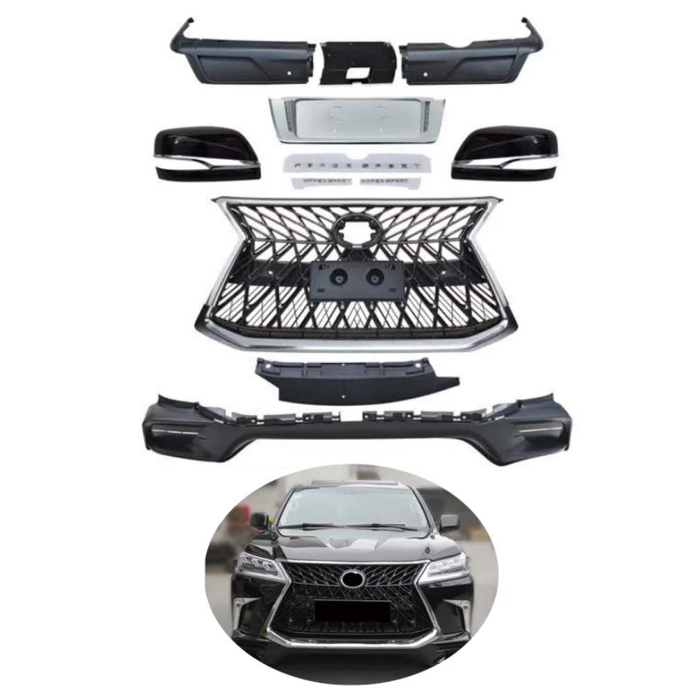 HW Тюнинг автомобиля 2018 спортивный комплект Модернизированный Передний Задний бампер решетка полный комплект для Lexus LX570 2016-2018