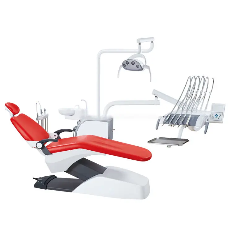 Dental equipment full set inbuilt compressor oral camera cushion foot control led lamp medical dental chair for dental