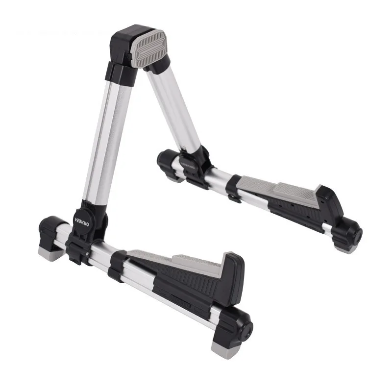 Bass Ukulele Violin Guitar Universal Display Stand Home Folding Aluminum Alloy Metal Upright Guitar Stand