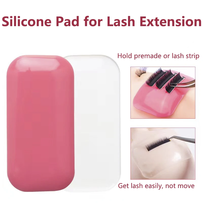 High Quality Silicone Thick Lash Palette Pad For Eyelash Extensions Lash Stands Transparent False Eyelash Forehead Sticker Pad