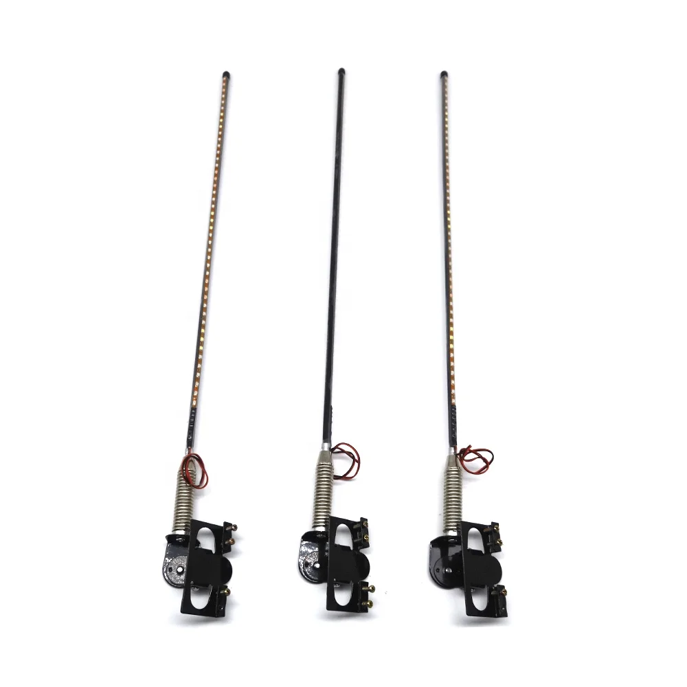 24V LED RGB Truck Antenna Light Decorative Flagpole Lamp Colorful Streamer Flashing Pilot Lights for Trunk Jeep UTV ATV