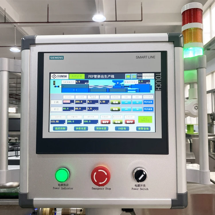 FEP PFA fluorine plastic hose extruder machine line