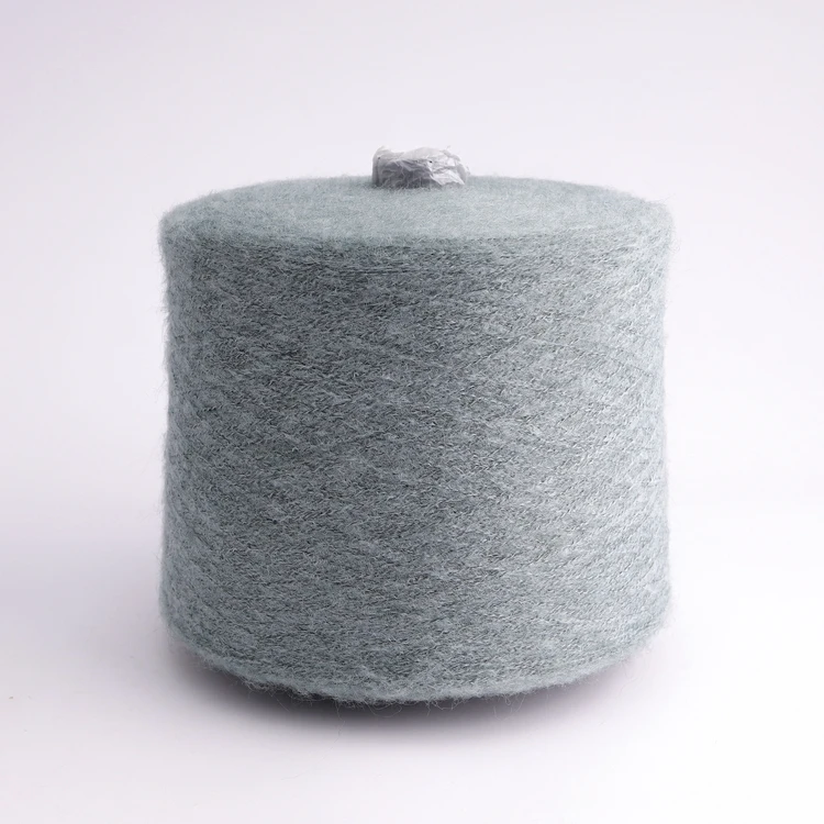 Высококачественная непрерывная переработанная Золотая мохера растягивающаяся Смешанная многоцветная пряжа