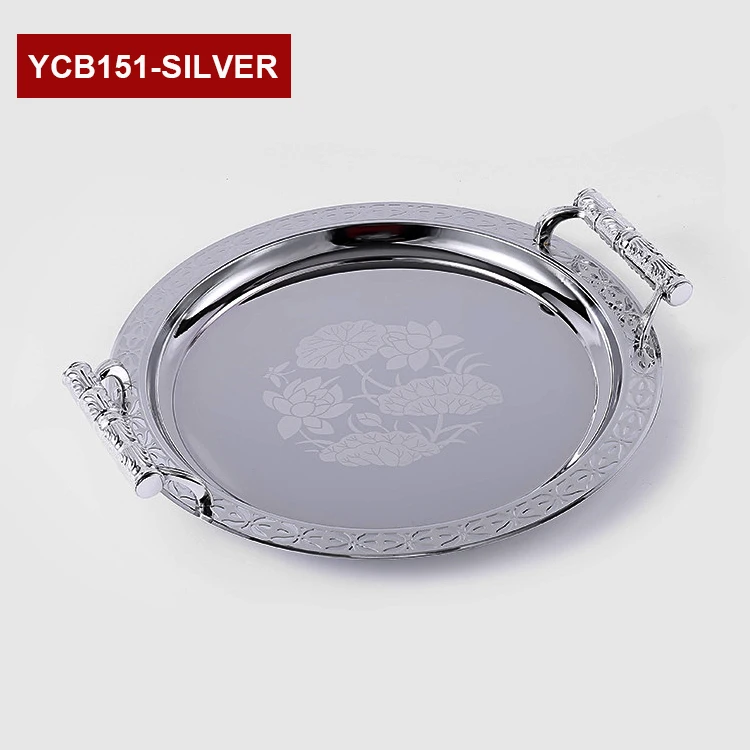 Роскошный Античный Золотой косметический сервировочный поднос для свадебного декора, парфюма