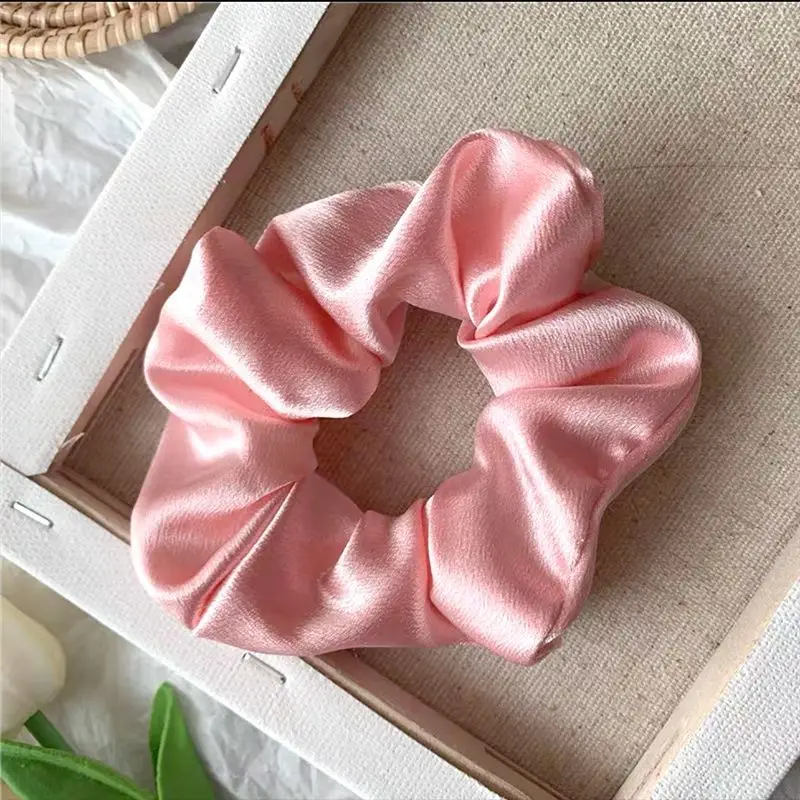 Pure Color Satin Headband Simple Hairband Adult Temperament Headband Accessories