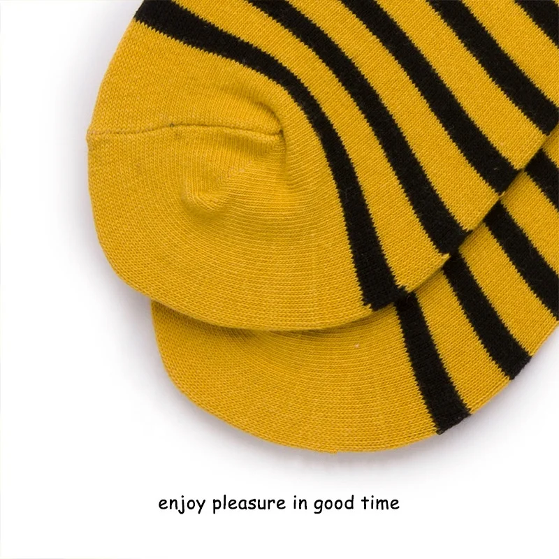 
France style cotton retro strip unisex fun slouch designer socks for women 