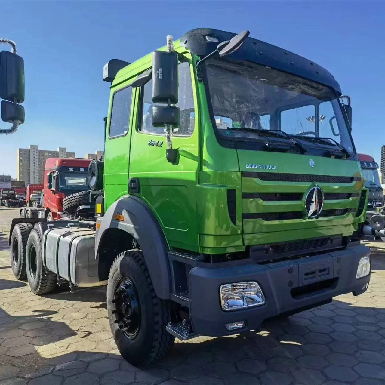 Beiben Heavy Duty 6x6 AWD Off-Road Tractor Truck Head New Condition Diesel Fuel Manual Transmission Weichai Euro 3 Fast 50t
