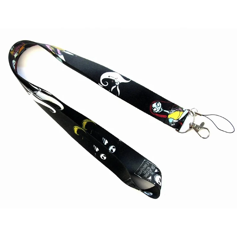 Classic Cartoons The Nightmare Before Christmas Mobile Phone Neck Strap Animation Figures Jack Skellington Cellphone Lanyards