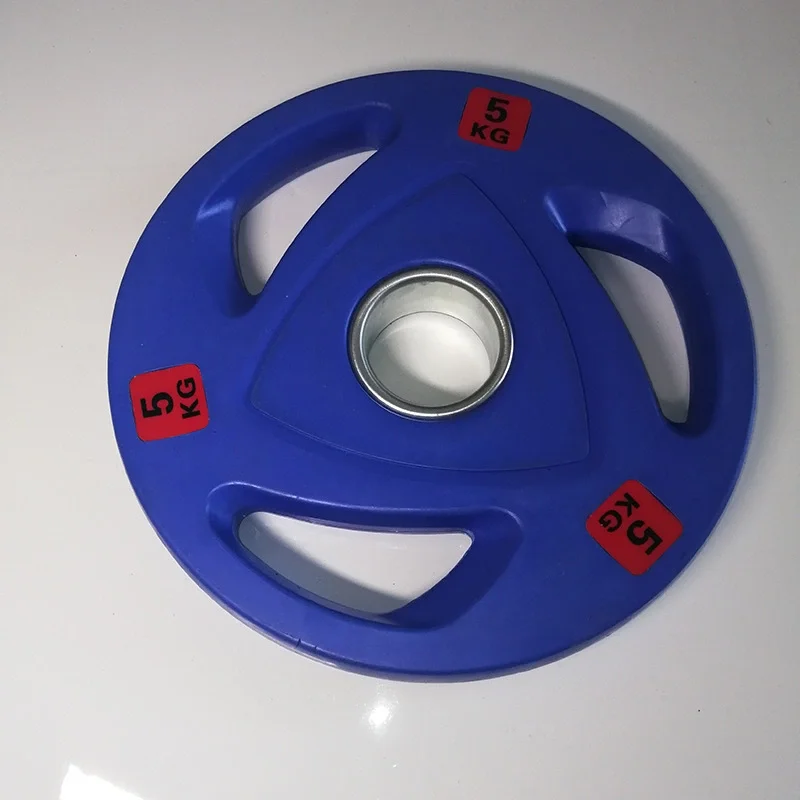 Rubber gym weightlifting barbell plate weight disc plate for gym exercise or competition