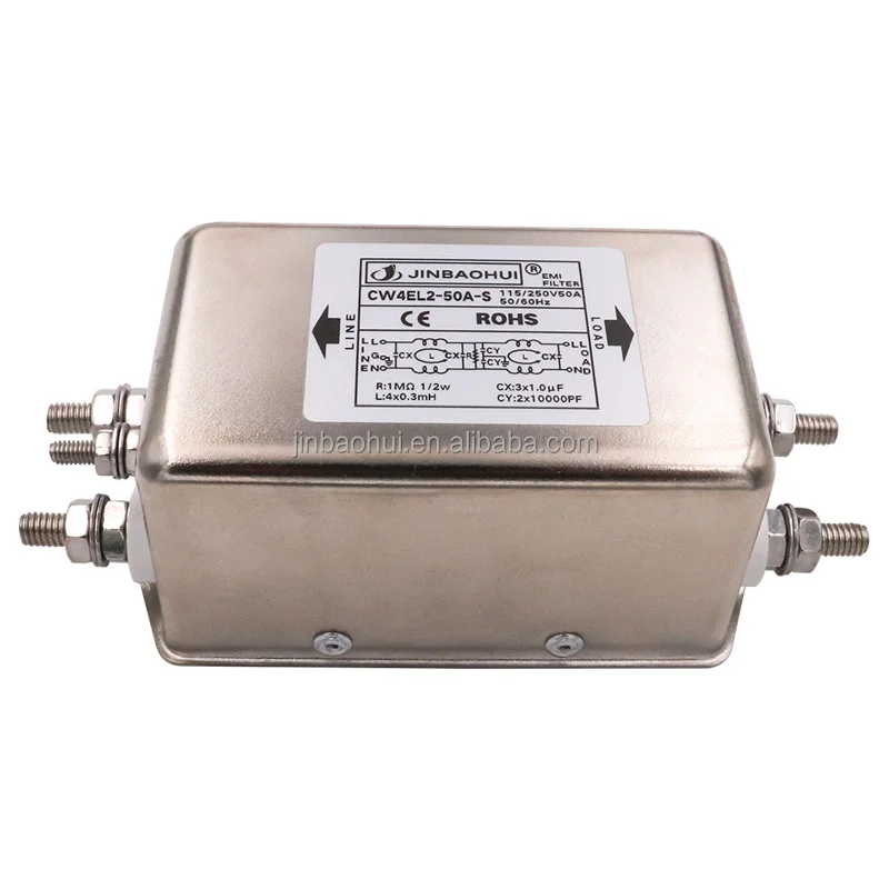 two-tage singlephase power filter  antiinterference AC 220V 50A Sample Available fast delivery