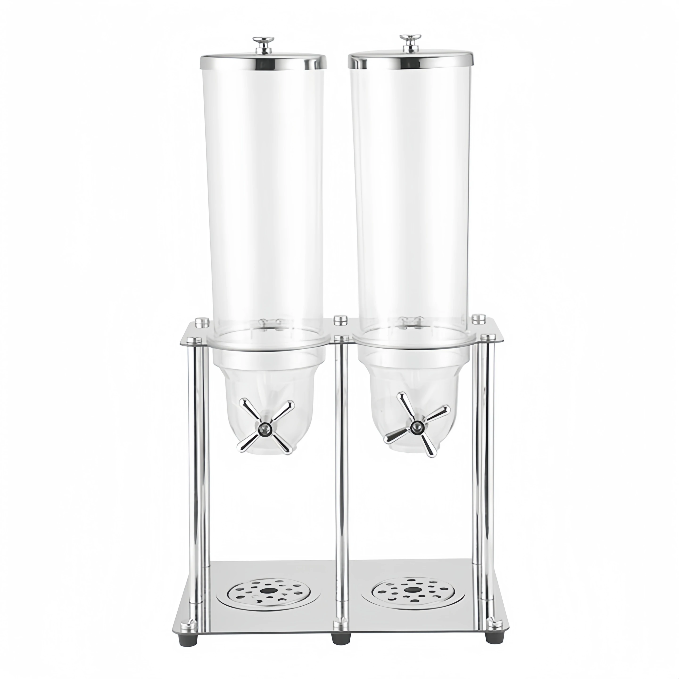 YITIAN Hot Selling Hotel Breakfast Cereal Machine Cereal Dispenser Double Barrel Cereal Gravity Machine With Faucet
