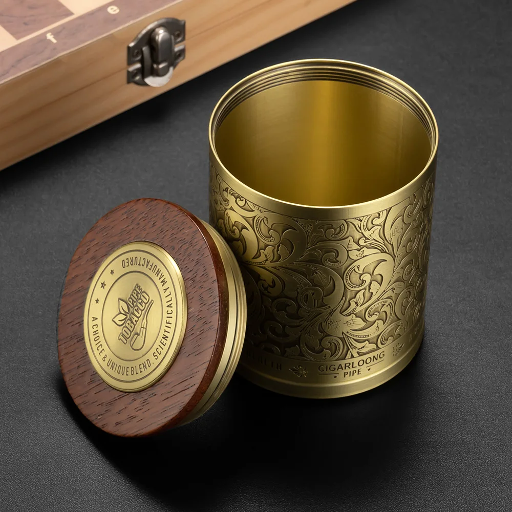 CIGARLOONG New Arrival Pipe Set Cigar Luxury Metal Smoking Set 7 Piece Set Ashtray Pipe Stand