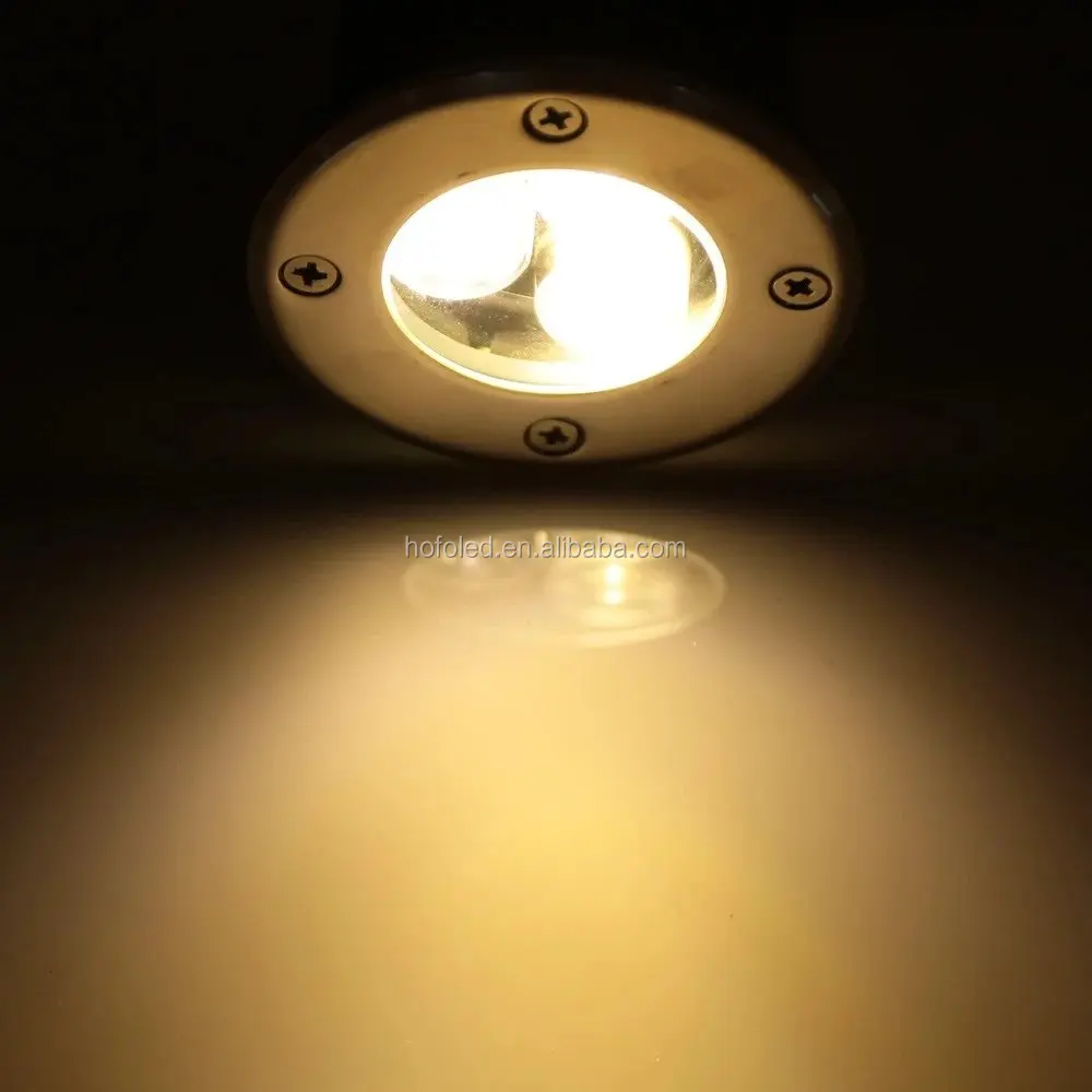 Hot Sales Inground Uplight Landscape Light HOFOLED Recessed Floor Round Led Deck Garden Aluminum Buried Underground Light