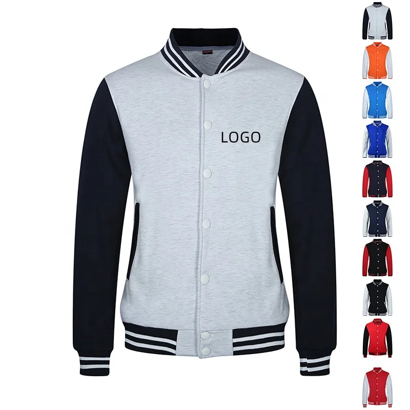High quality fashion man sweater with customize youeself logo baseball uniform