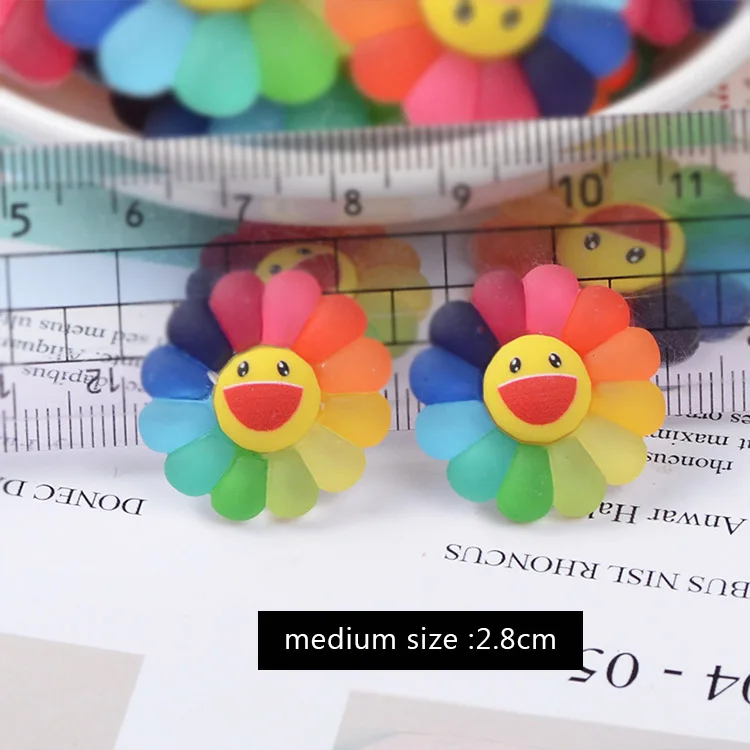  Новый 2019 резиновые цветные подсолнухи slime аксессуары DIY детские игрушки улыбка цветочным принтом в стиле «сделай сам