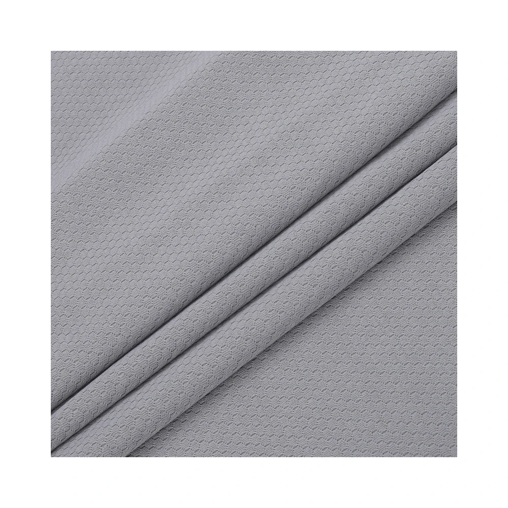 knitted dyed fabric double jersey fabric sports polyester mesh fabric