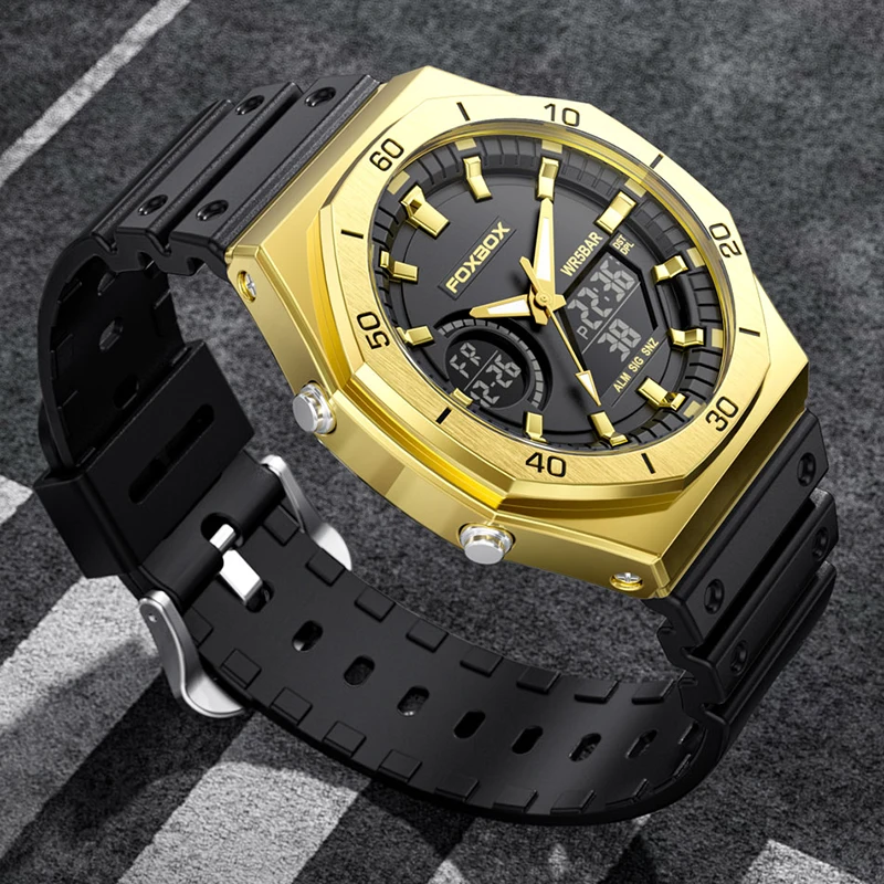 Часы мужские кварцевые, водонепроницаемые до 50 м, из нержавеющей стали