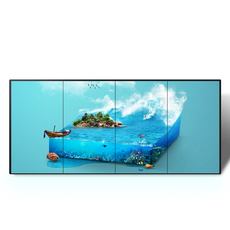 46/49/55/65 inch Leangle  8mm/3.5mm/1.8mm ultra narrow bezel led splicing screen video wall digital signage advertising players