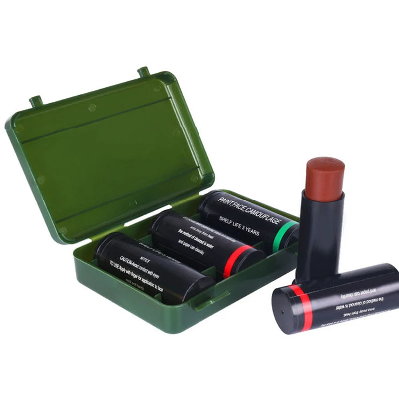 Green Black Brown Eye Black Camo Face Paint Camouflage Hunting Makeup Stick for Themed Party Baseball Football Role